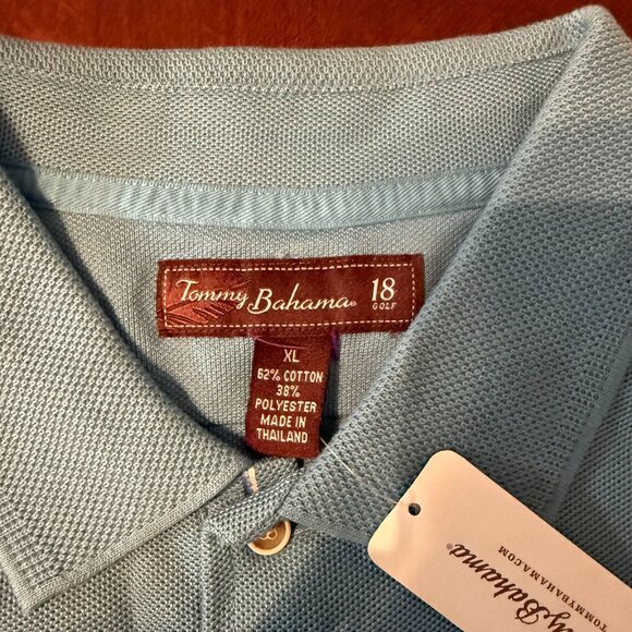 Tommy Bahama 18 Golf Polo Shirt XL Classic Fit Performance Polo - Picture 4 of 8